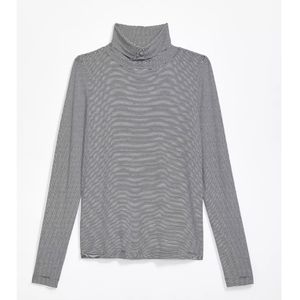 Loft Striped Turtleneck Top